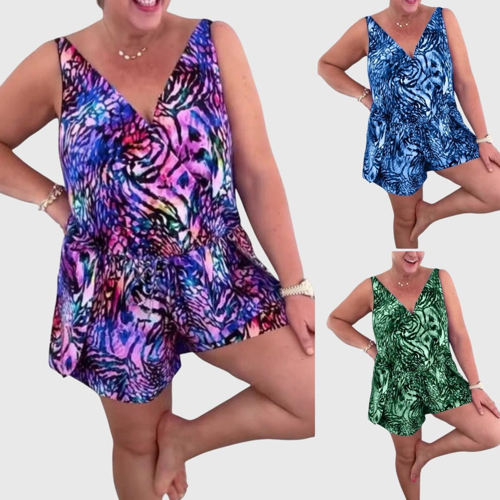 Greta - Costume da bagno elegante con scollo a V