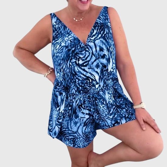 Greta - Vestido de Baño Elegante con Escote en V