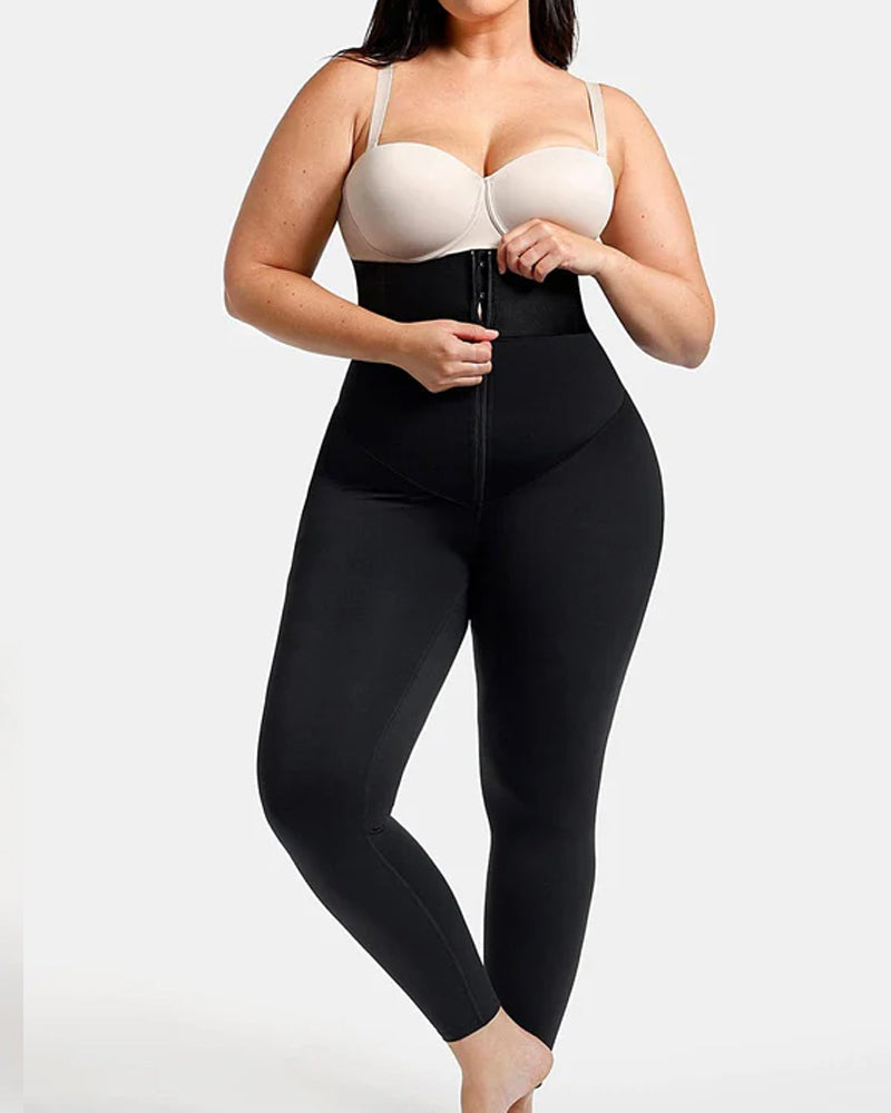 Pantaloni da yoga aderenti da donna con vita alta, effetto shaping e cintura elastica in vita