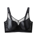 Sujetador push-up con aros de satén y tul talla grande