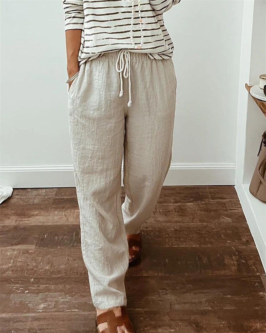 Pantaloni chic con coulisse
