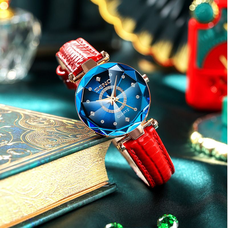 Orologio da donna con quadrante sfumato scintillante