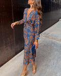 Robe midi élégance florale