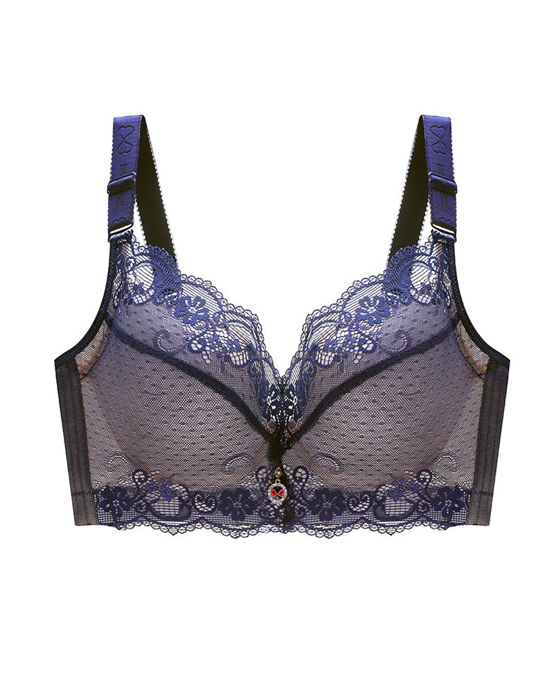 Soutiador push-up entallat de renda amb varetes