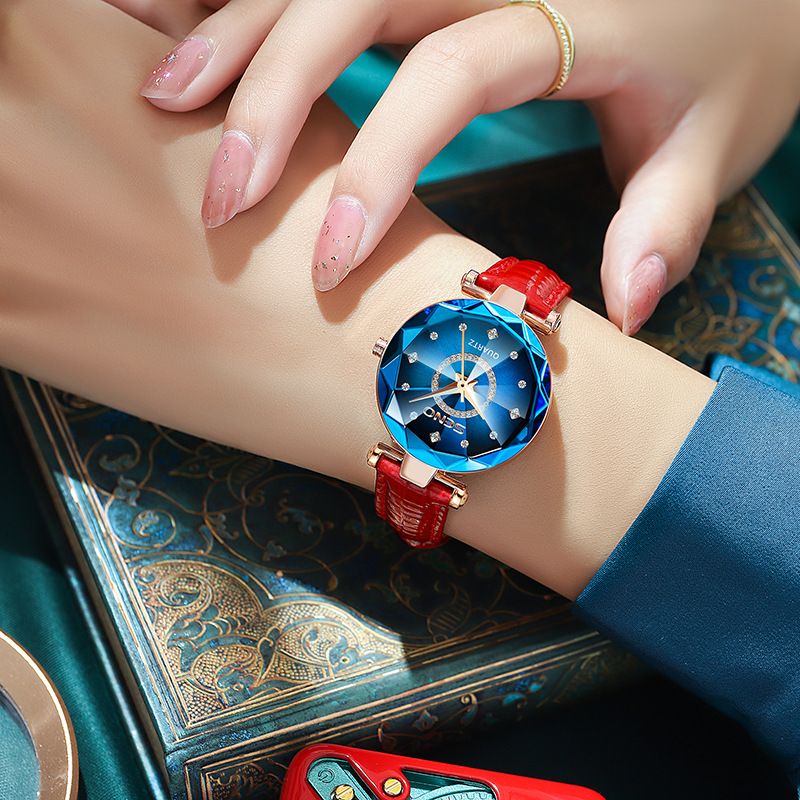 Orologio da donna con quadrante sfumato scintillante