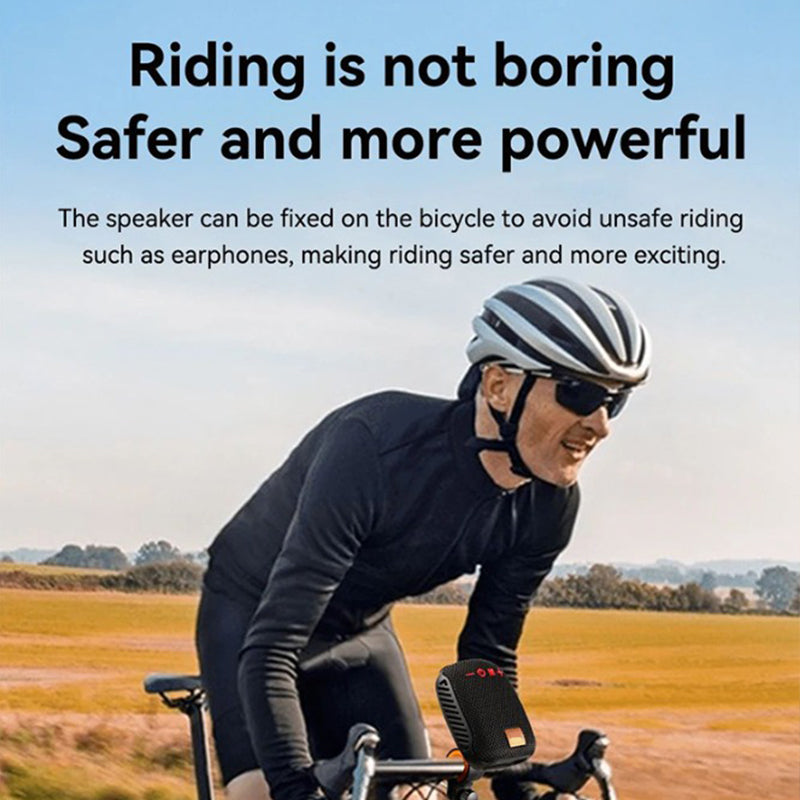Haut-parleur Bluetooth étanche pour vélo – IPX5, stéréo TWS et support de carte TF