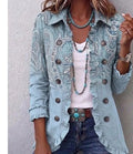 Emilia | Vintage paisley-jakke med volanger
