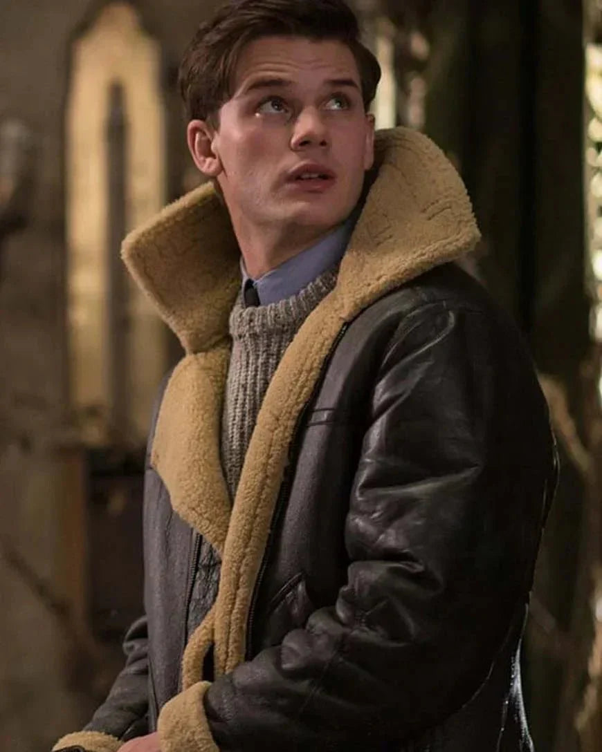 Veste en cuir matelassée