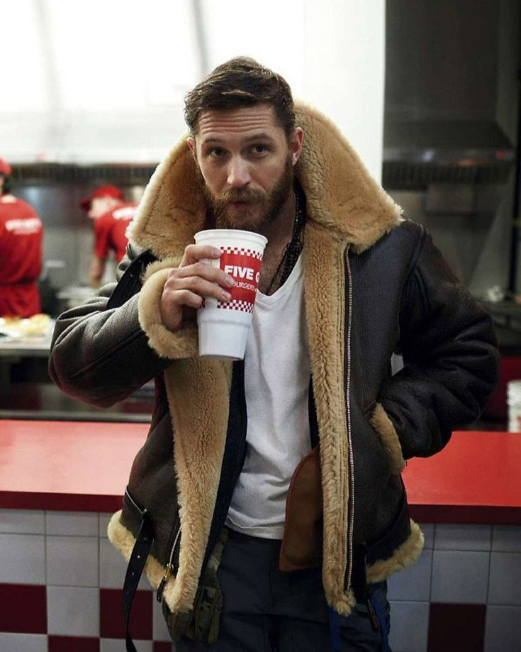 Veste en cuir matelassée