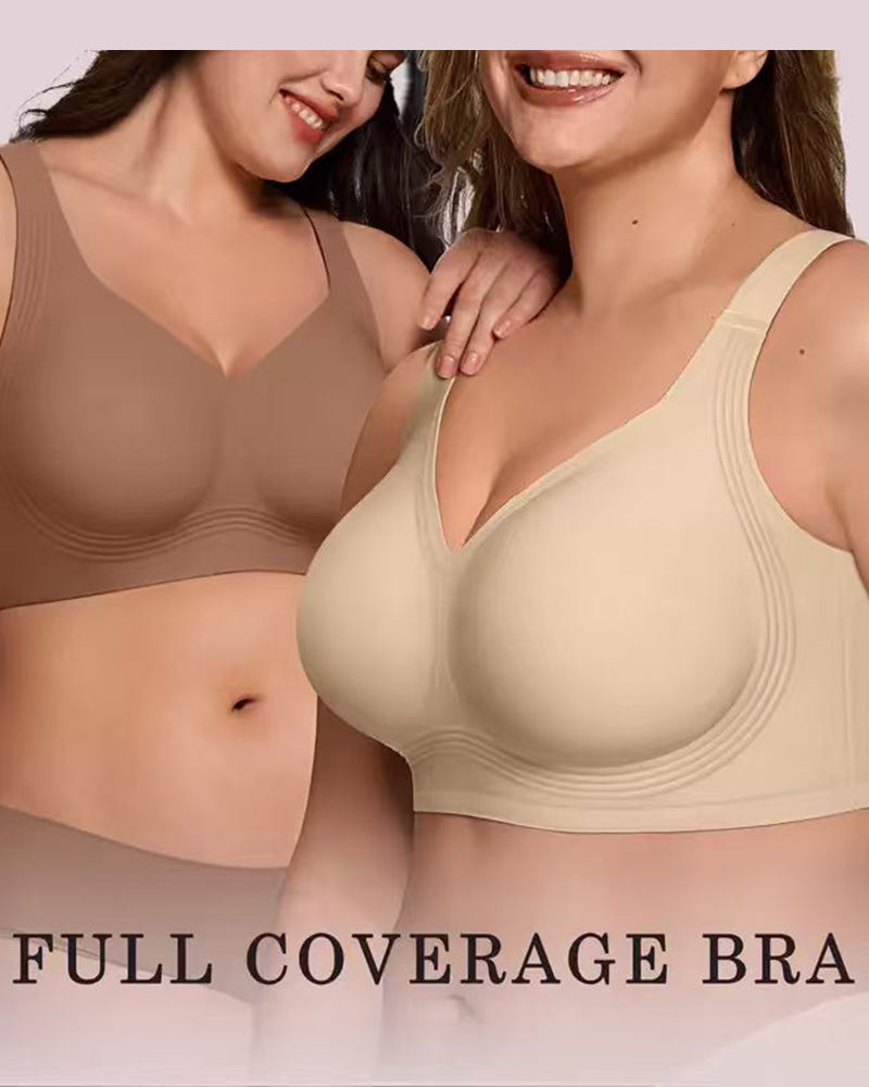 Reggiseno coprente senza ferretto con effetto push-up