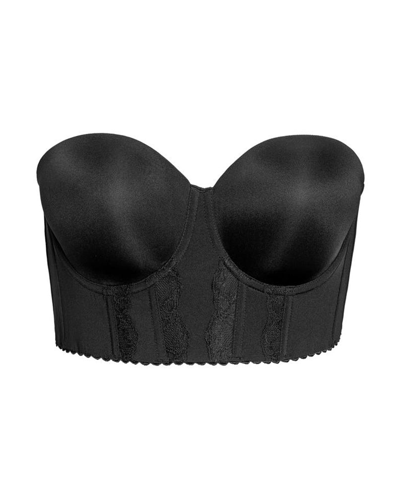 Dekkende og figursammentrekkende push-up-BH uten sømmer