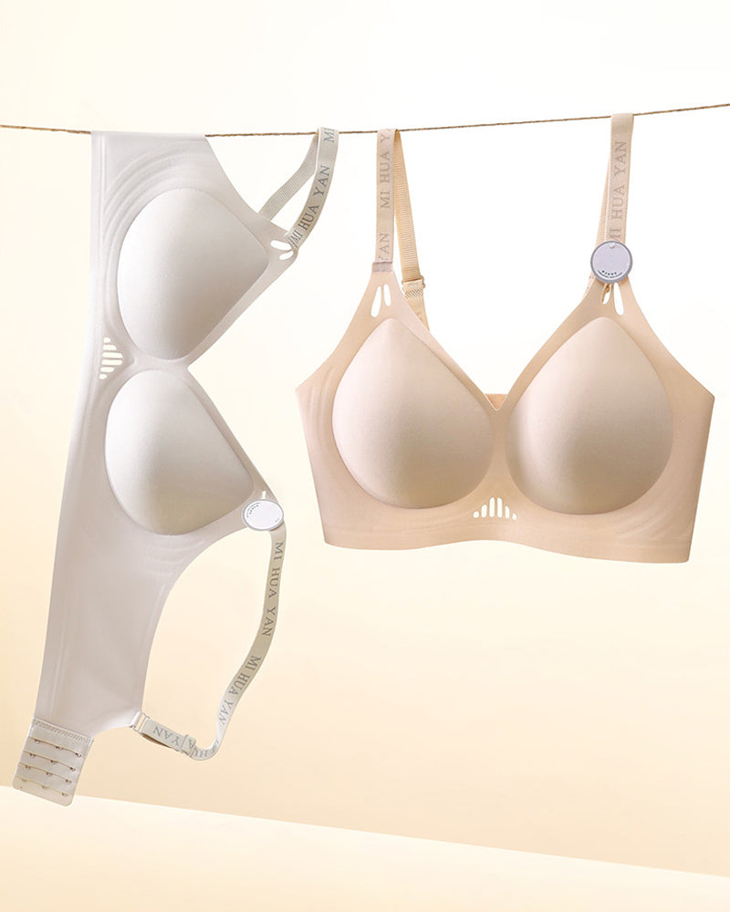 Reggiseno push-up da donna senza ferretto, senza cuciture, con gel Jelly