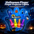 12 anelli proiettori per dito a tema Halloween, giocattoli luminosi per dito a LED🔦🎃