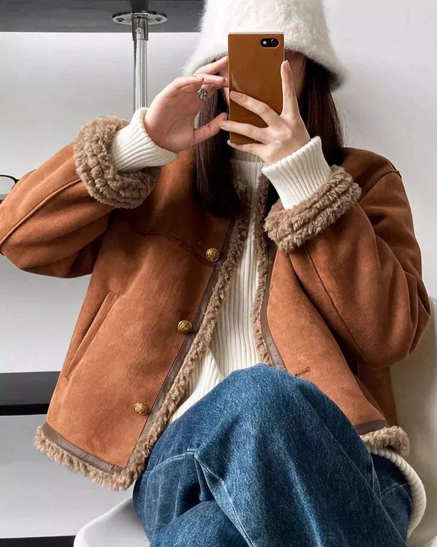 Chaqueta de piel de oveja