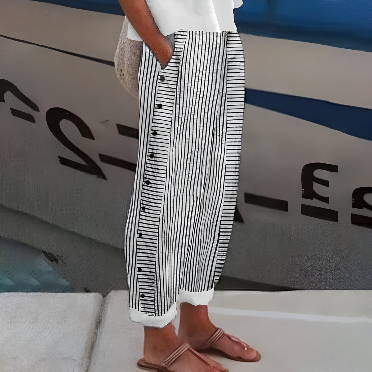 Pantalons de lli