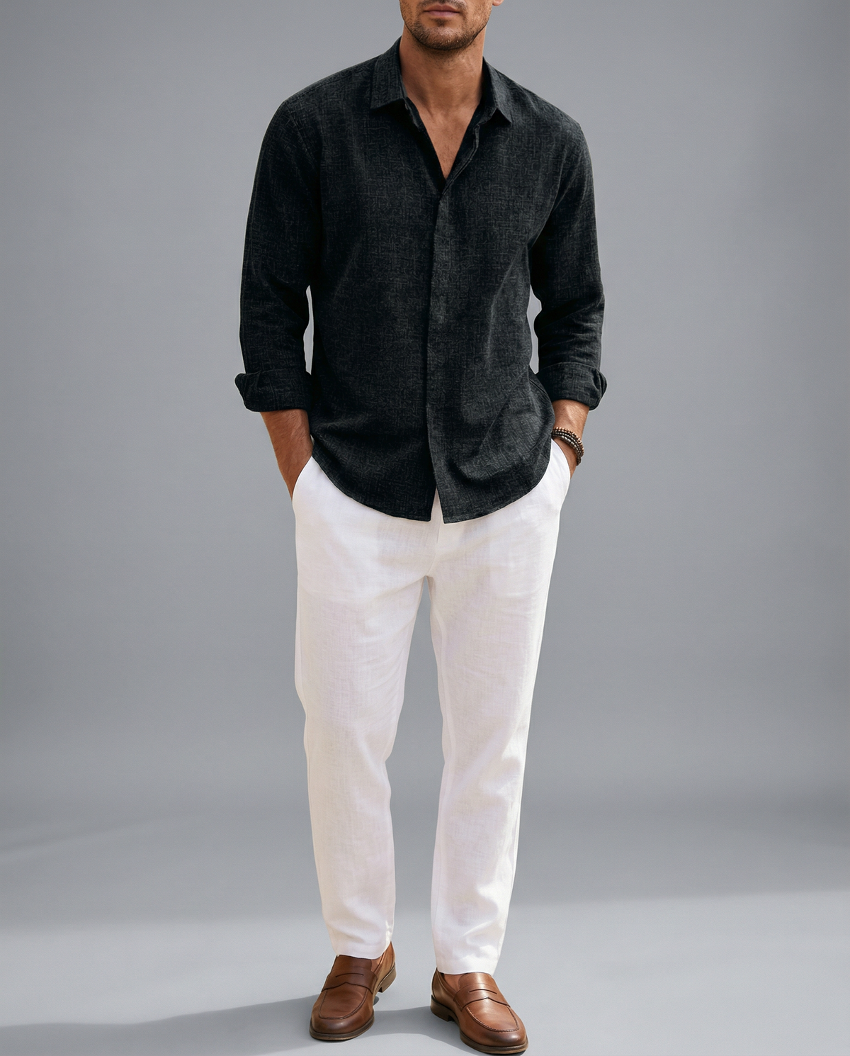 Chemise décontractée bleue