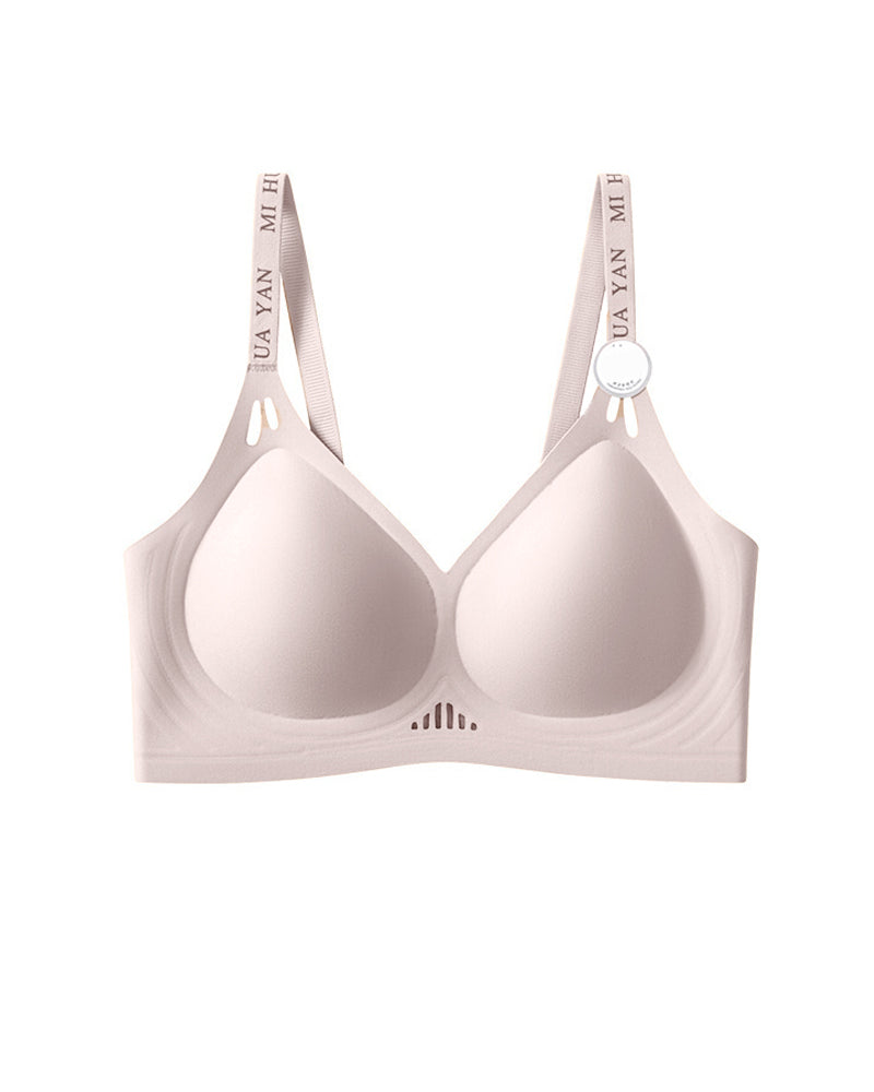 Trådløs sømløs push-up BH for dame med Jelly Gel