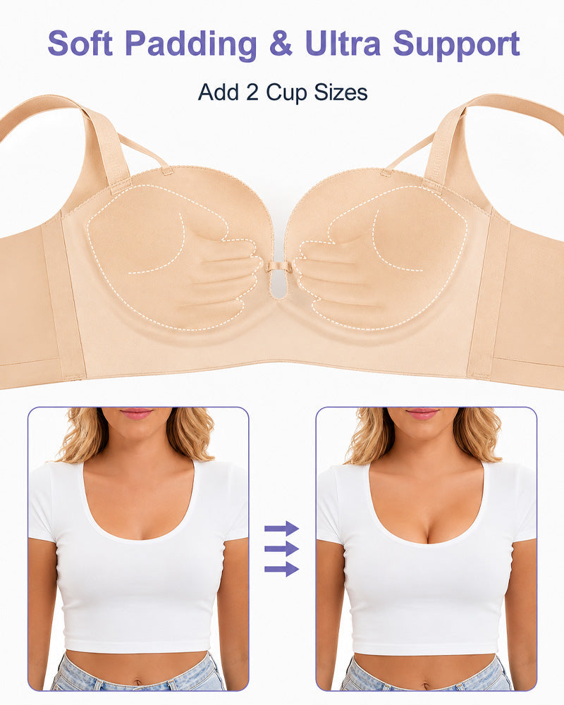 Soutiador de samarreta push-up encoixinat sense aros i sense costures