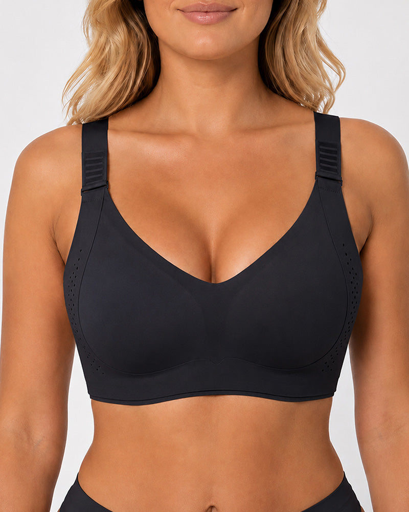 Soutien-gorge confort sans armatures ni coutures à col en V