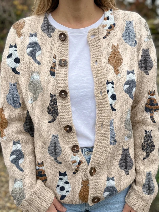 Moxley | Cardigan vintage a motivi floreali