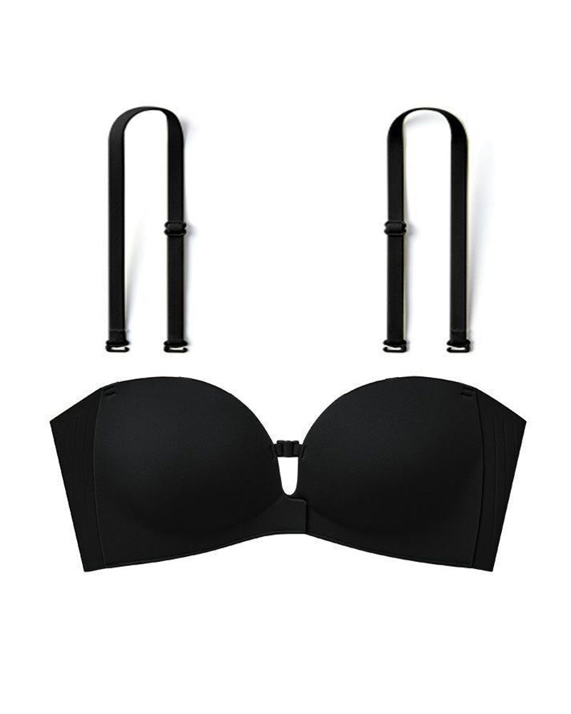 Soutiador push-up sense tirants amb doble tancament frontal