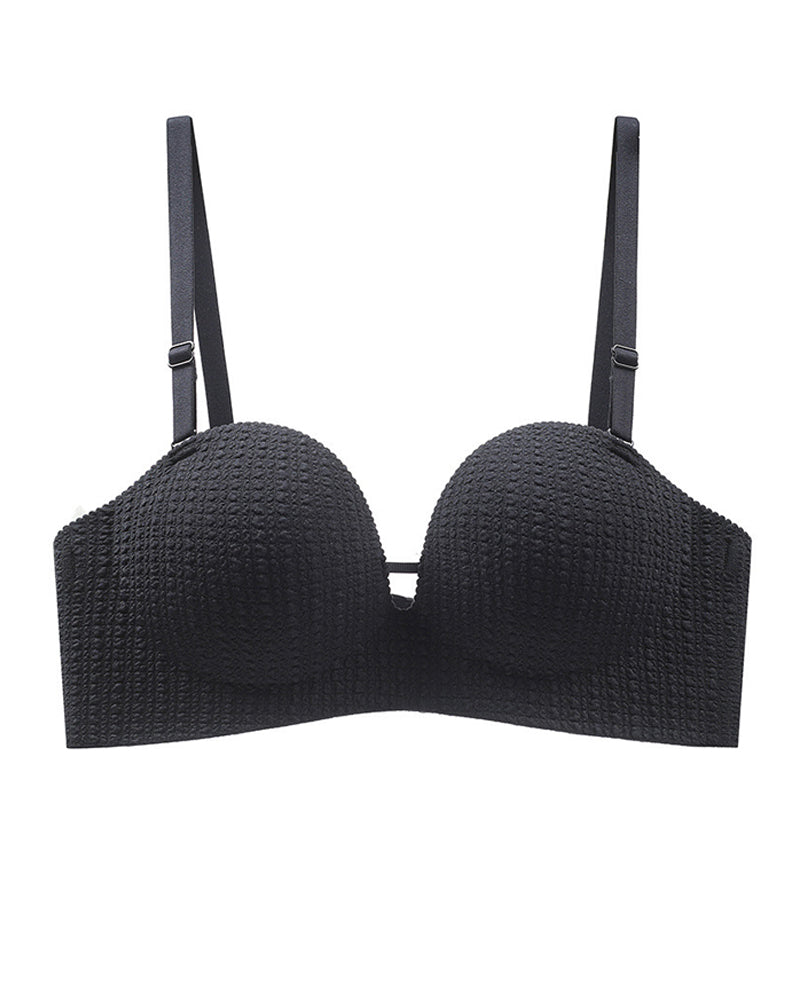 Sujetador push-up invisible sin tirantes antideslizante sin aros