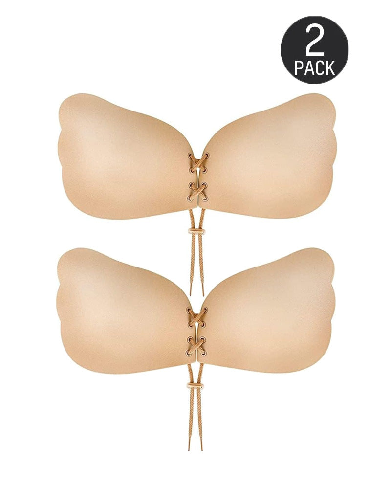 Sostenidor adhesiu sense tirants de silicona amb cordons push-up
