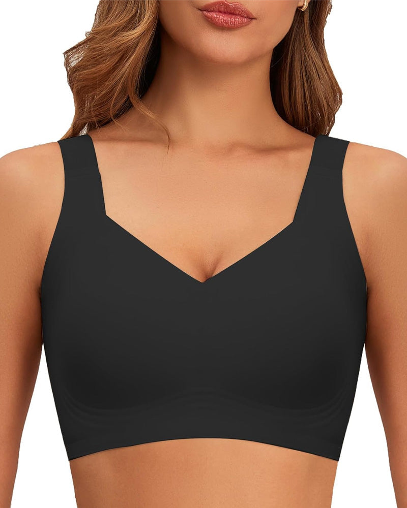 Reggiseno coprente senza ferretto con effetto push-up
