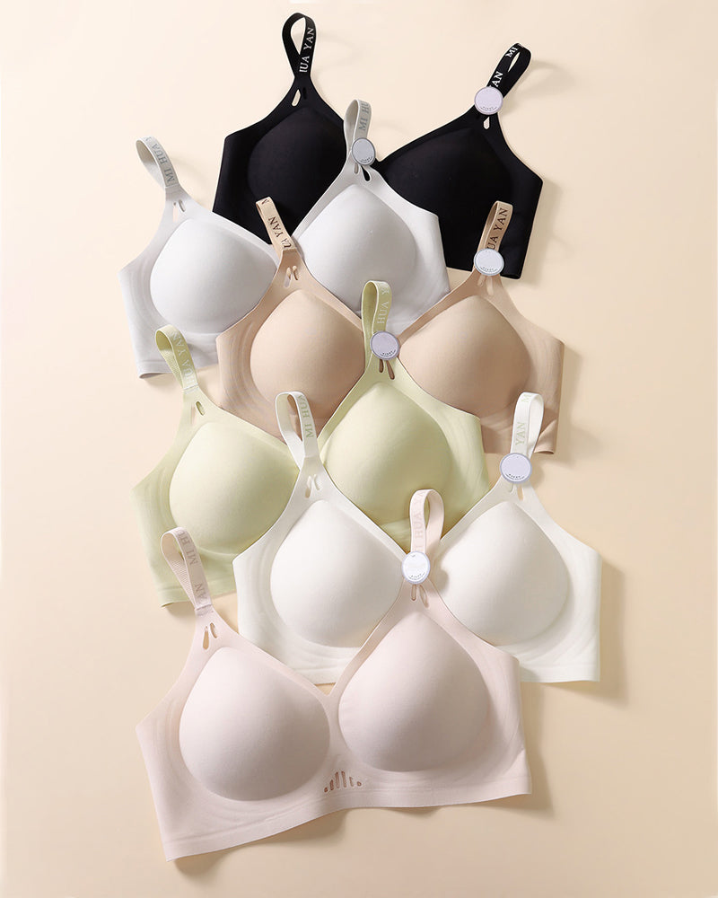 Reggiseno push-up da donna senza ferretto, senza cuciture, con gel Jelly