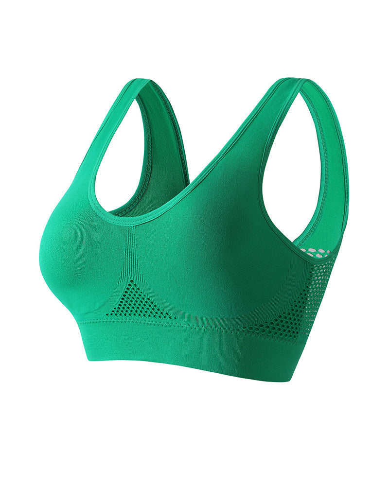 Soutiador esportiu sense costures amb estalvis amovibles