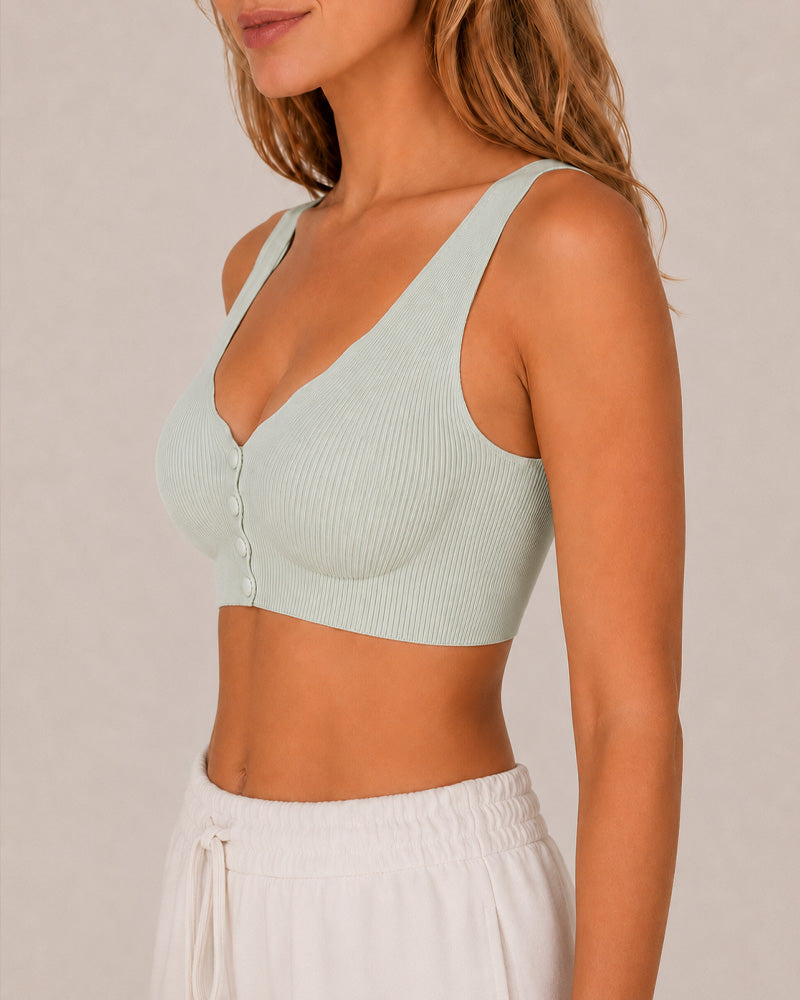 Reggiseno comodo senza cuciture e senza ferretto con chiusura frontale