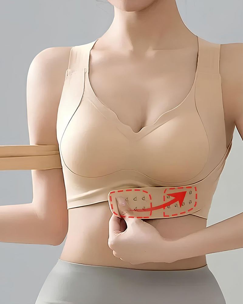 Sujetador push-up corrector de postura con cierre delantero