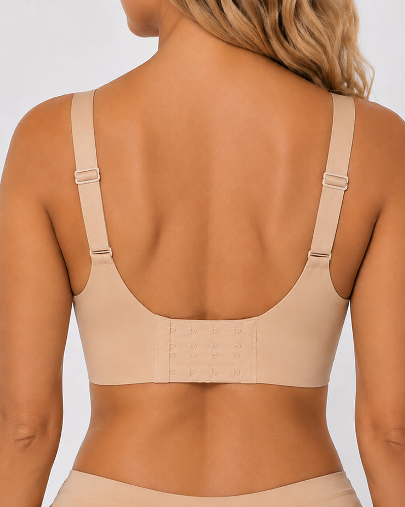 Soutien-gorge confort sans armatures ni coutures à col en V