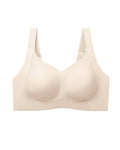 Sujetador push-up de gel con cobertura sin aros, tirantes de doble grosor