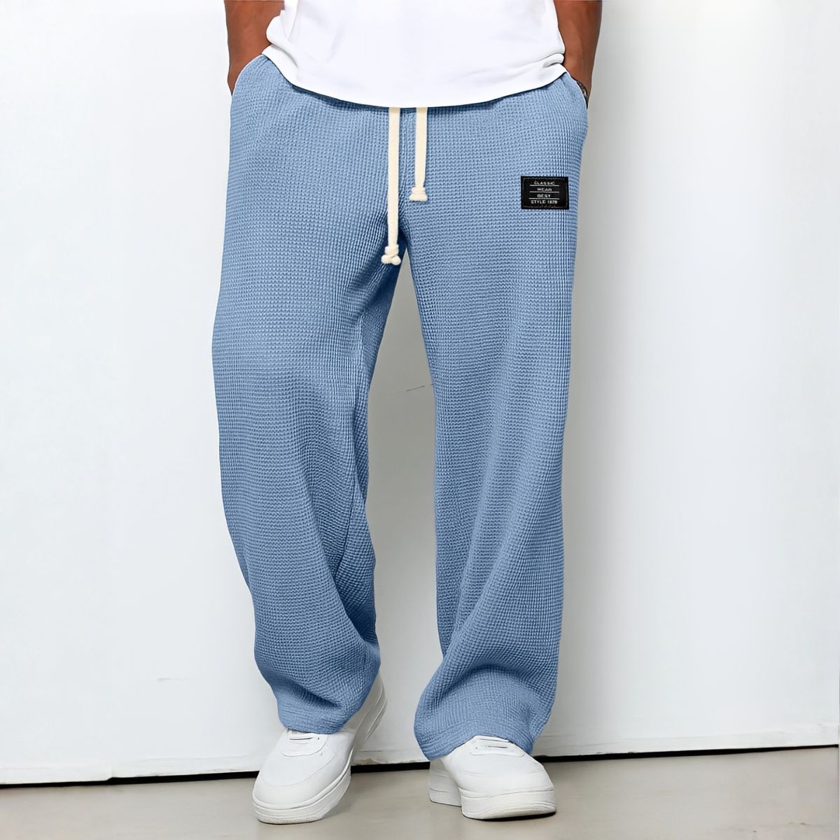 Pantalón ancho de cintura elástica