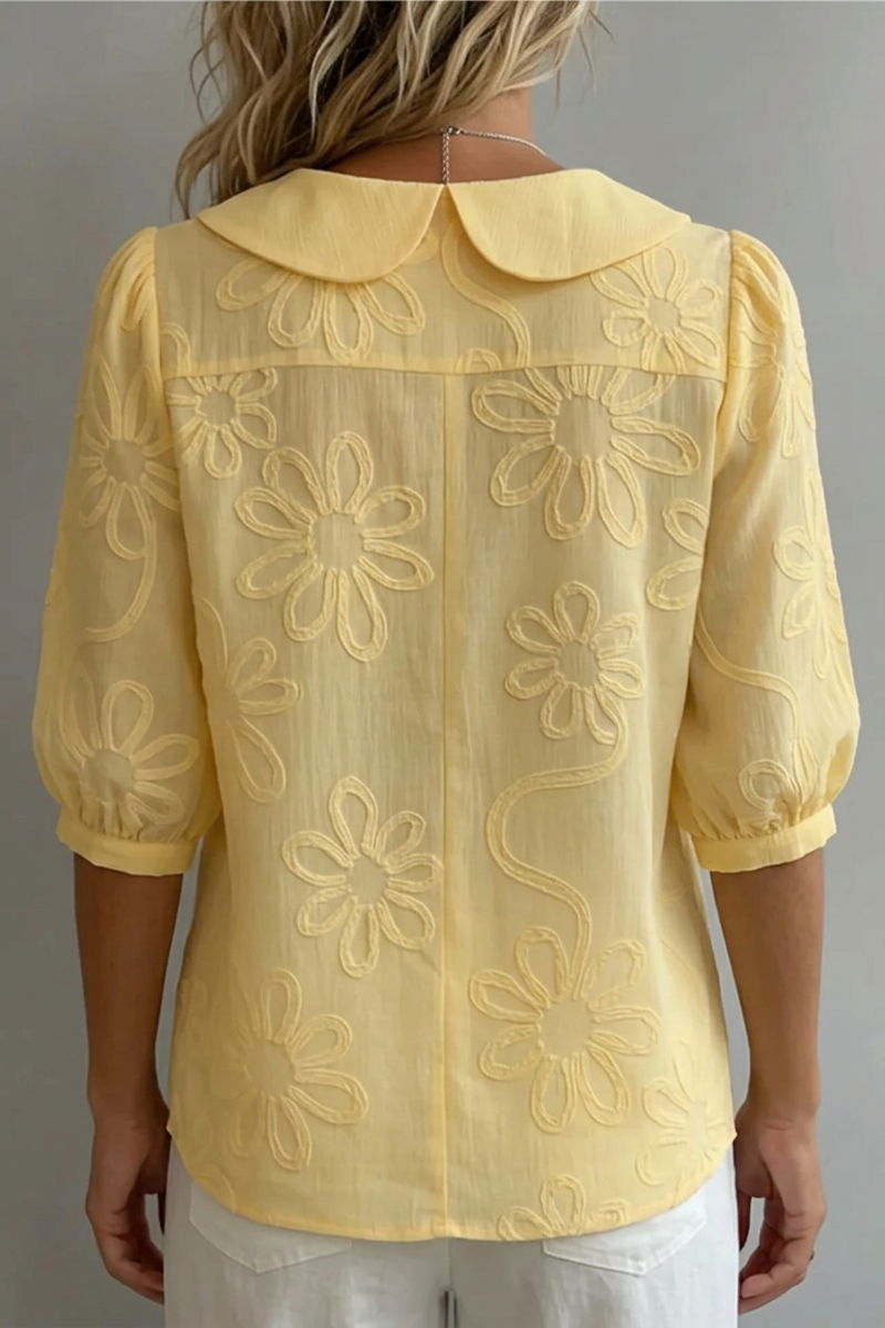 Elegante blusa floreale