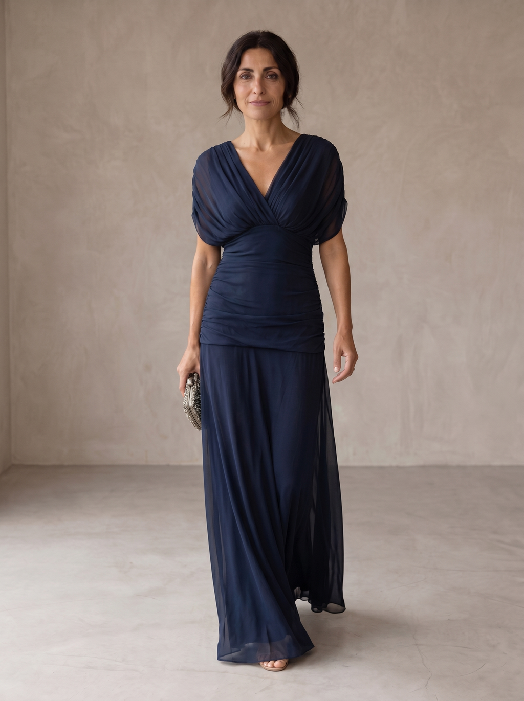 Vestit blau elegant