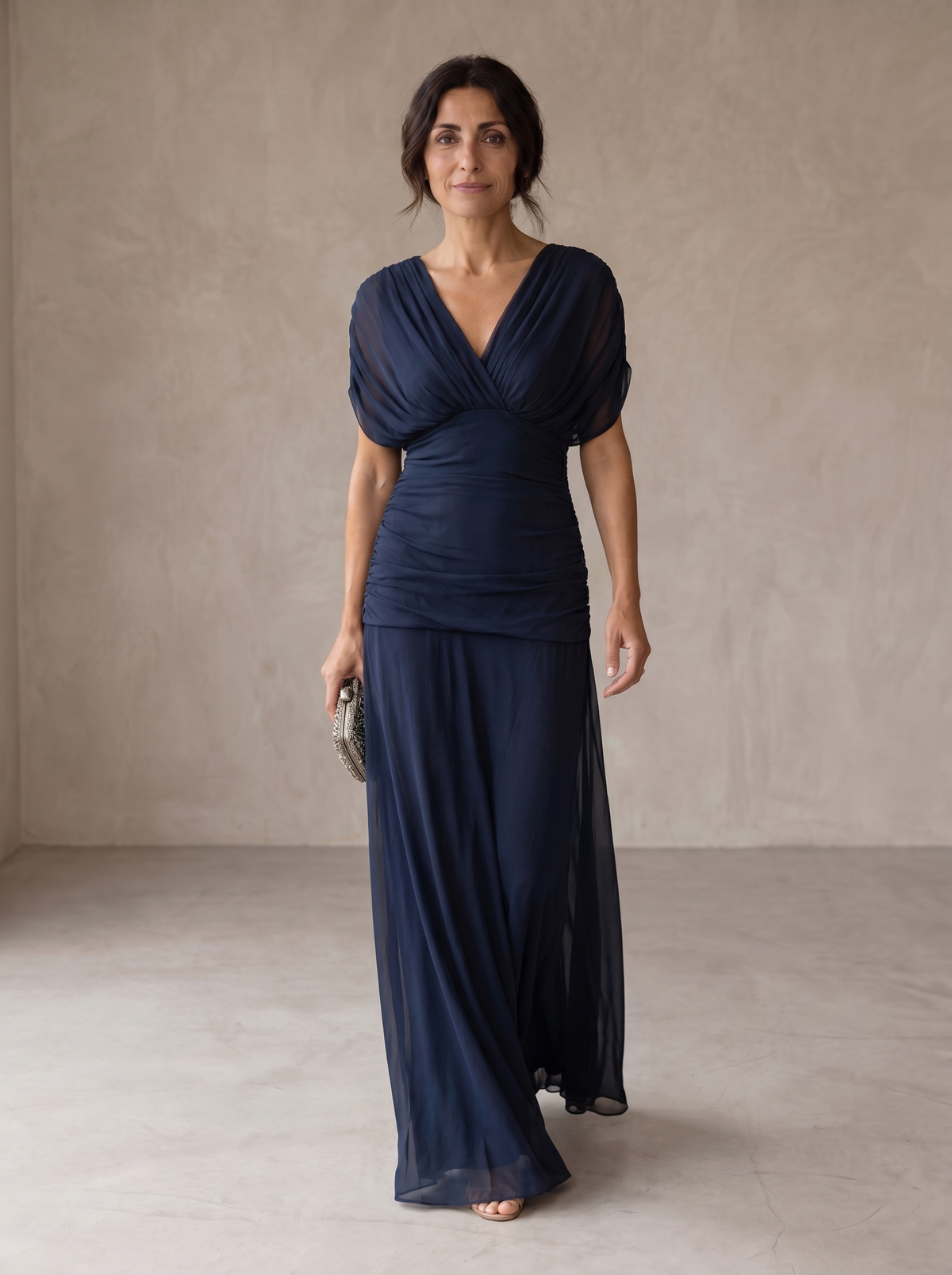 Vestit blau elegant