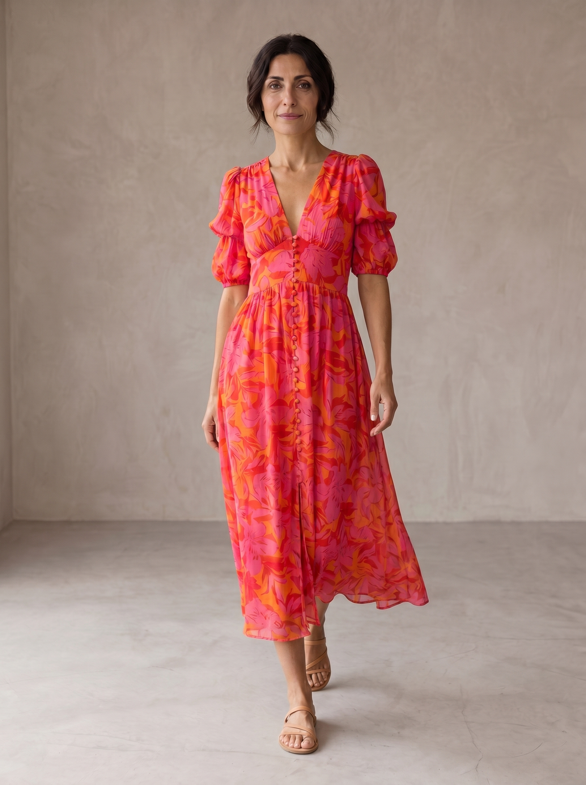 Robe longue éclat solaire