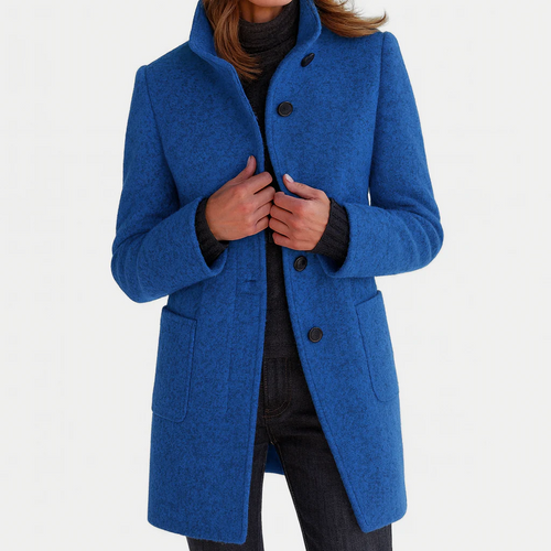 Manteau en laine coupe midi