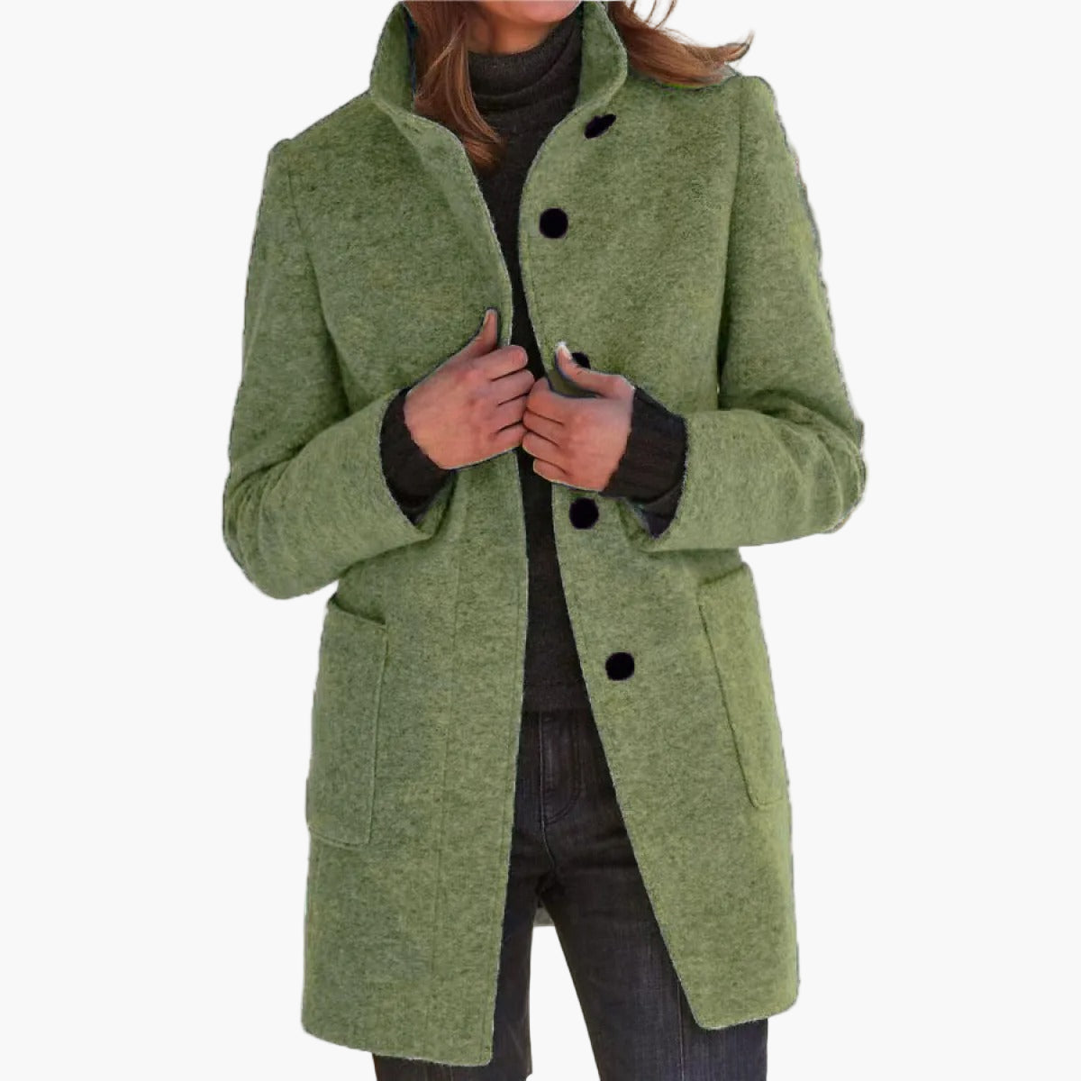 Manteau pour femmes - coupe élégante et boutons classiques