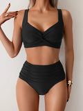 Bikini taille haute sculptant
