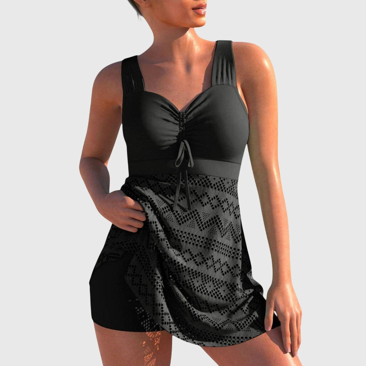 Isabella - Traje de baño de dos piezas con falda