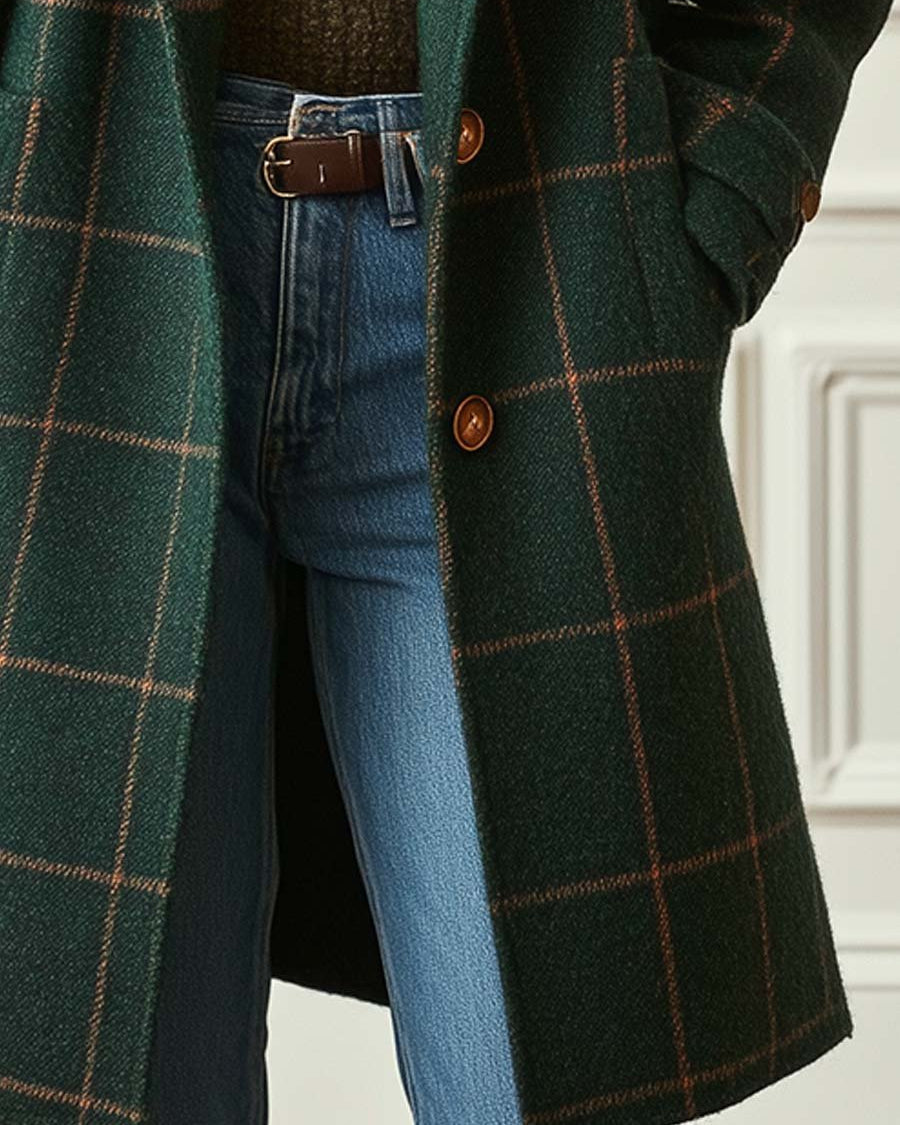 Abrigo estampado de temporada