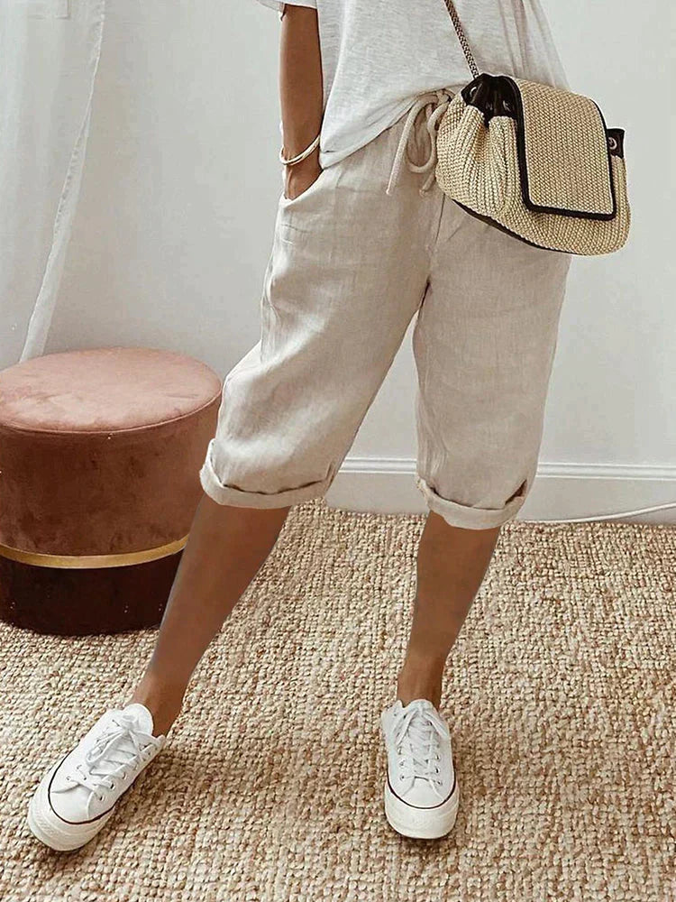 Pantaloni corti versatili all'altezza del ginocchio