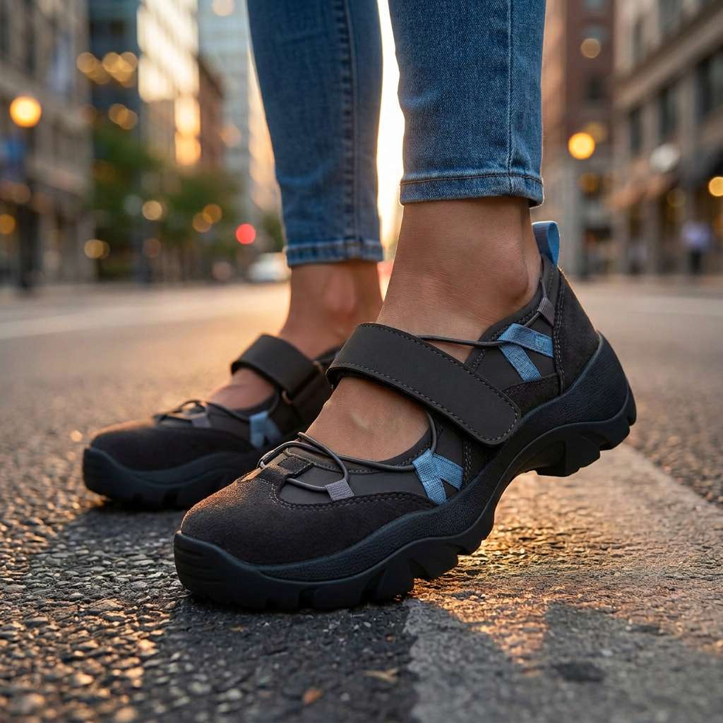 Zapatillas de confort con suela elevada