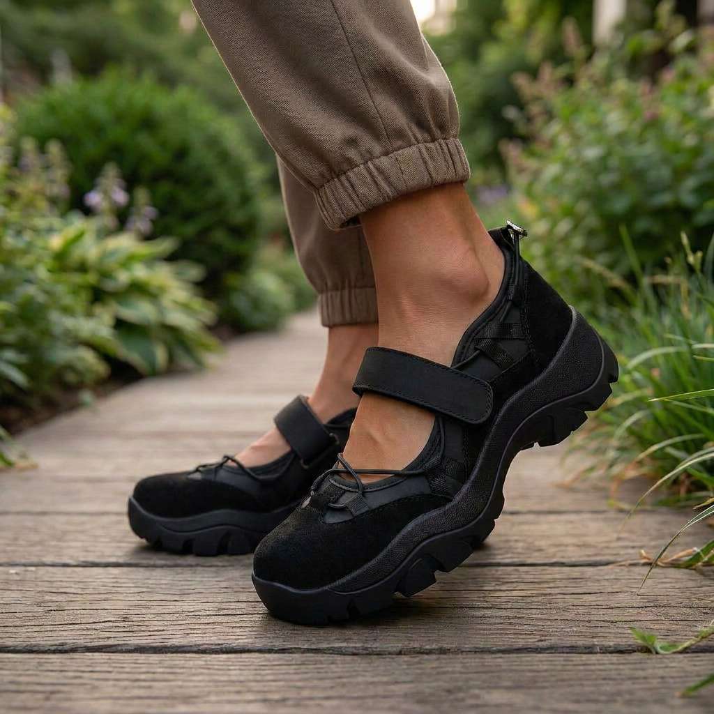 Zapatillas de confort con suela elevada