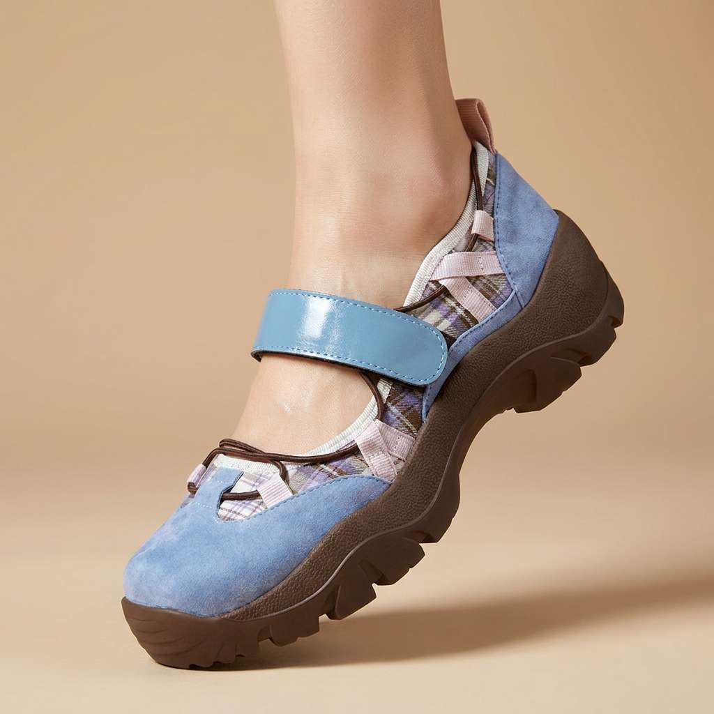 Zapatillas de confort con suela elevada