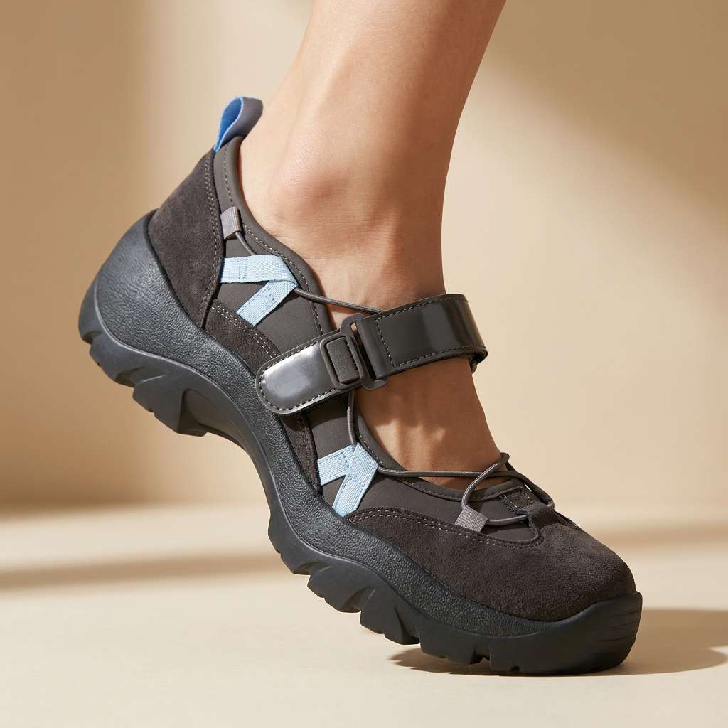 Zapatillas de confort con suela elevada