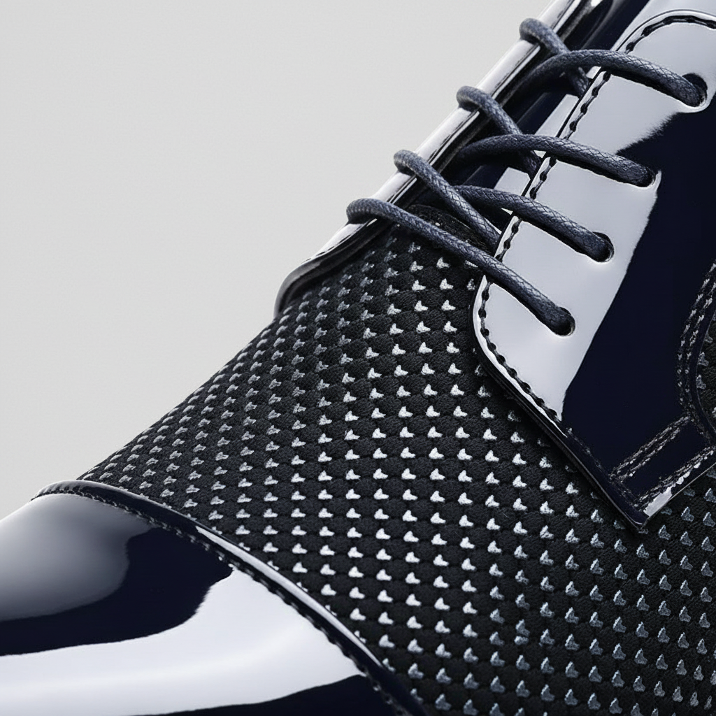 Derbies i lakkert skinn